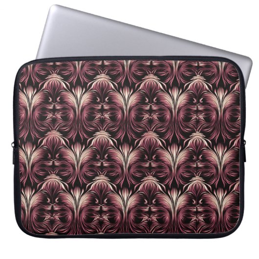 Gothic Floral Elegance Laptopschutzhülle (Vorderseite)