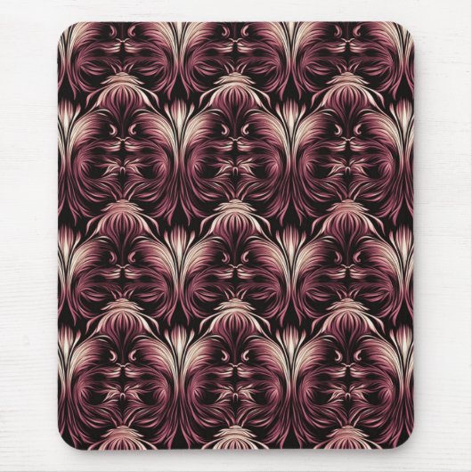 Gothic Floral Elegance Mousepad (Vorne)