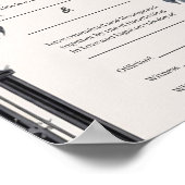 Gothic Floral Garden Gate Handfastzertifikat Poster (Ecke)