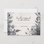 Gothic Floral Garden Gate Pagan Handfasts RSVP Karte (Vorderseite)