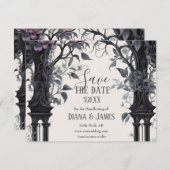 Gothic Floral Garden Gate Pagan Handfasts Save The Date (Vorne/Hinten)