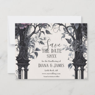 Gothic Floral Garden Gate Pagan Handfasts Save The Date