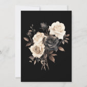 Gothic Floral Halloween Einladung (Rückseite)