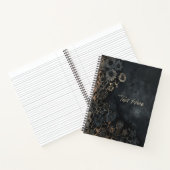 Gothic Floral Personalisiert Notizblock (Innenseite)