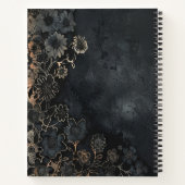 Gothic Floral Personalisiert Notizblock (Rückseite)