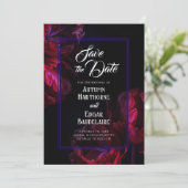 Gothic Floral Save-the-Date im Moody-Stil Save The Date (Stehend Vorderseite)