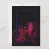 Gothic Floral Save-the-Date im Moody-Stil Save The Date (Rückseite)