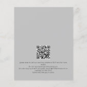 Gothic Floral Skeleton QR Code Hochzeit (Rückseite)