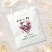 Gothic Floral Skull Brautparty Fevor Bag Geschenktütchen (Ausgeschnitten)