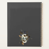 Gothic Floral Skull Butterflies Hochzeit Planer (Rückseite)