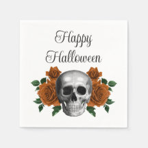 Gothic Floral Skull Halloween
