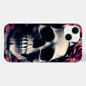 Gothic Floral Skull und Rose Case-Mate iPhone Hülle (Rückseite (Horizontal))