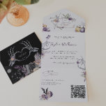 Gothic Floral | Spooky Sixteen Foto All In One Einladung<br><div class="desc">Machen Sie sich bereit, einen Meilenstein Geburtstag mit einer wunderschönen Einladung zu feiern! Die gotische Blüte | Spooky Sixteen Foto All in One Invitation ist ideal für diejenigen, die eine Mischung aus Eleganz und dunklem Charme Liebe. Mit seinem aufwändigen Blumendesign und saisonalen Elementen wie lila Kürbissen und unheimlichen Blumenfloralen, Set...</div>