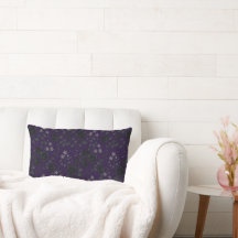 Gothic Floral Throw Kissen - Mitternacht Wasserfar