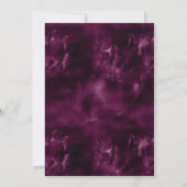 Gothic Floral Wedding Flat Save the Date Card (Rückseite)