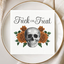 Gothic Floraler Totenkopf Trick Or Treat Halloween