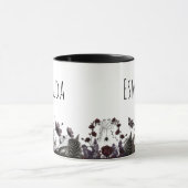 Gothic Florales Monogramm Kaffee Tee Tasse (Zentrum)