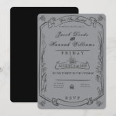 Gothic Forest Moody Wedding Invitation Einladung (Vorne/Hinten)