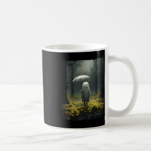 Gothic Forest Vintag Floral Ghost Halloween Haunt Kaffeetasse