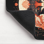 Gothic Fox und Blume Mousepad (Ecke)