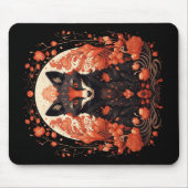 Gothic Fox und Blume Mousepad (Vorne)