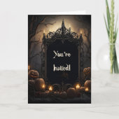 Gothic Frame Halloween Einladung (Vorderseite)