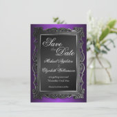 Gothic Frame Lila Speichern der Ankündigungen (Stehend Vorderseite)