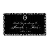 Gothic Frame Monogramm Wasser Flasche (Vorne)