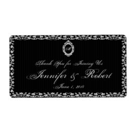 Gothic Frame Monogramm Wasser Flasche