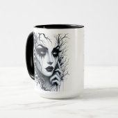Gothic Frau Tasse (Vorderseite Links)