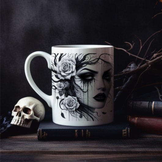 Gothic Frau Tasse