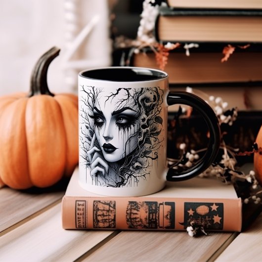 Gothic Frau Tasse