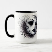 Gothic Frauengesicht Tasse (Links)