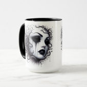Gothic Frauengesicht Tasse (Vorderseite Links)