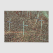 Gothic Friedhof Crosses Brown Herbstleaves