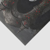 Gothic Friedhof Gazebo mit Rote Rosen bei Nacht Seidenpapier (Ausschnitt)