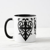 Gothic Friedhof Herz Tasse (Links)