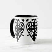 Gothic Friedhof Herz Tasse (Vorderseite Links)