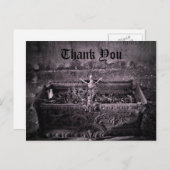 Gothic Friedhof Vielen Dank Postkarte (Vorne/Hinten)