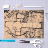 Gothic Friedhof Vintag Sepia Grabstein Grunge Seidenpapier (Handwerk)