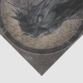 Gothic Friesian Horse Seidenpapier (Ausschnitt)