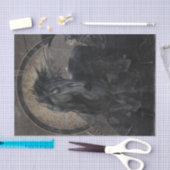 Gothic Friesian Horse Seidenpapier (Handwerk)