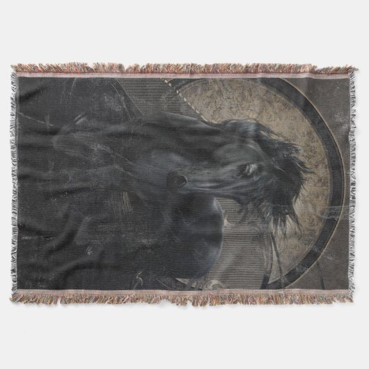 Gothic Friesisches Pferd Decke (Vorderseite)