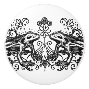 Gothic-Frosch-Keramikknopf Keramikknauf