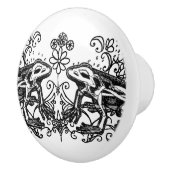 Gothic-Frosch-Keramikknopf Keramikknauf (Rechts)