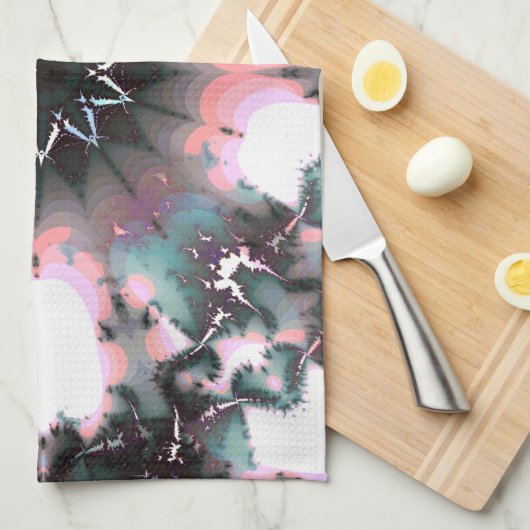 Gothic Frozen Winter Spider Web Geschirrtuch (Viertel Falte)