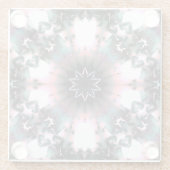 Gothic Frozen Winter Spider Web Glasuntersetzer (Rückseite)