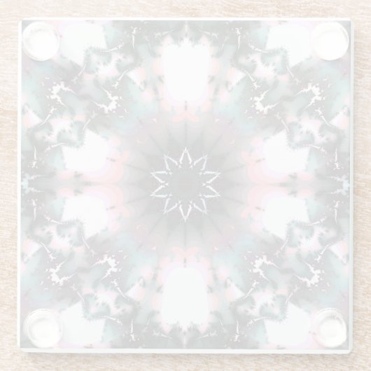 Gothic Frozen Winter Spider Web Glasuntersetzer (Rückseite)