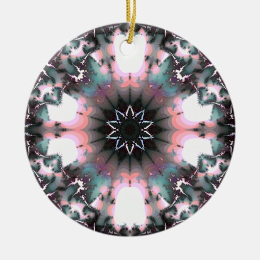 Gothic Frozen Winter Spider Web Keramik Ornament (Vorne)