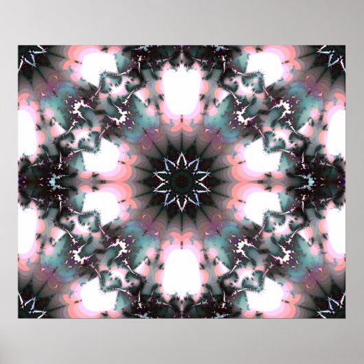 Gothic Frozen Winter Spider Web Poster (Vorne)
